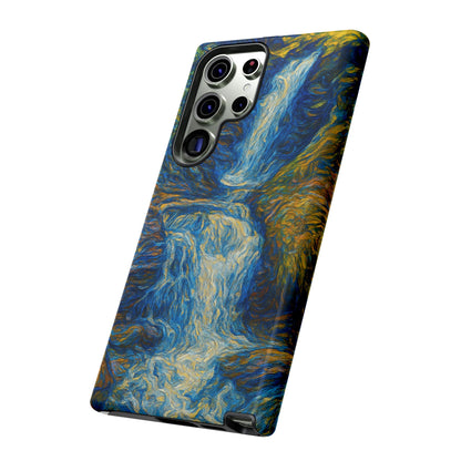 Artistic Phone Case - Waterfall Design, Unique Gift, Phone Accessory, Nature Lover, Original Artwork