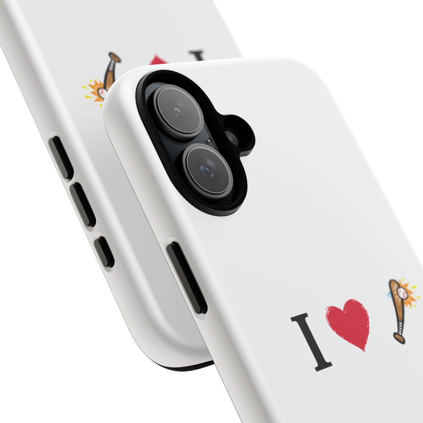 I Love Baseball Vibe Phone Case - Tough Cases for Sports Lovers, Gifts for Athletes, Fun Accessories, iPhone and Android Compatible