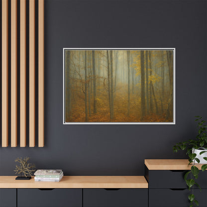 Framed Matte Canvas Art | Serenity in the Forest | Nature Wall Decor, Home Gallery, Cozy Living Room, Gift for Nature Lovers