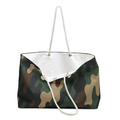 Camouflage Weekender Bag - Stylish Travel Tote for Weekend Getaways, Gym, Beach, Gifts for Him, Adventure Essentials