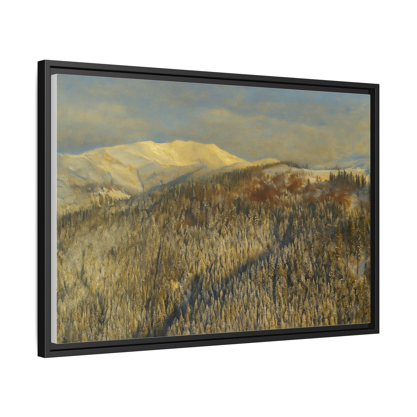 Framed Mountain Canvas Art, Perfect for Home Decor, Nature Wall Art, Gift for Nature Lovers, Cozy Atmosphere