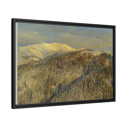 Framed Mountain Canvas Art, Perfect for Home Decor, Nature Wall Art, Gift for Nature Lovers, Cozy Atmosphere