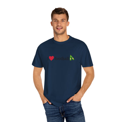 Unisex Football Love Tee - Casual Cotton T-Shirt, Gift for Sports Fans, Comfortable Daily Wear, Perfect for Game Days, Fun Summer Outfits