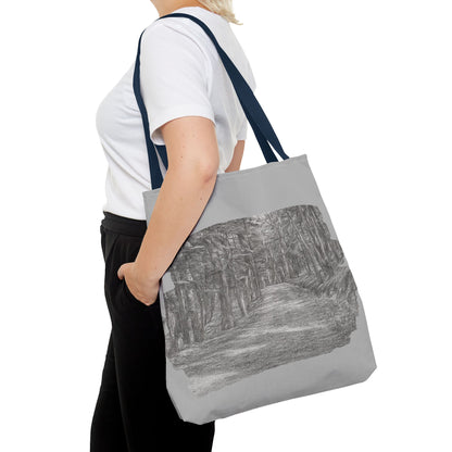 Scenic Path Tote Bag, Reversible Tote, Eco-Friendly Shopper, Outdoor Adventure Bag, Gift for Nature Lovers, Stylish Carryall