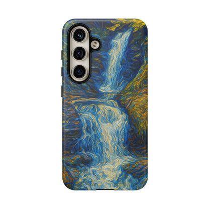 Artistic Phone Case - Waterfall Design, Unique Gift, Phone Accessory, Nature Lover, Original Artwork