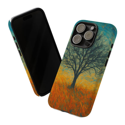 Artistic Phone Case with Tree Design, Nature Lover Gift, Unique Phone Cover, Holiday Present, Eco-friendly Tech Accessories