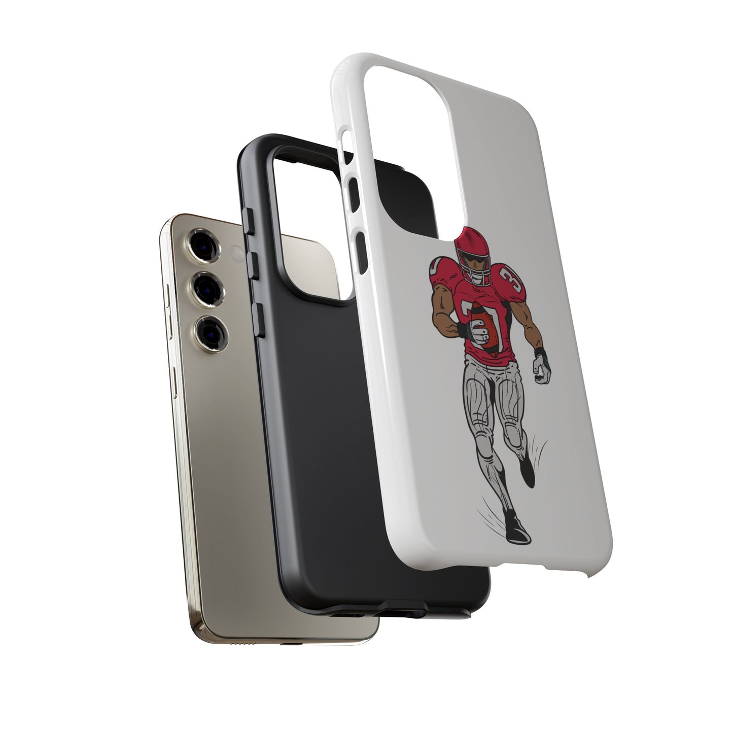Football Player Tough Case, Sports Phone Cover, Athlete Gift, Tough Phone Case, Fall Sports, Football Lover's Accessory