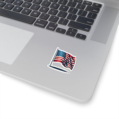 Patriotic Kiss-Cut Stickers | American Flag Decals for Laptops, Water Bottles, Scrapbooking, Fourth of July, Memorial Day