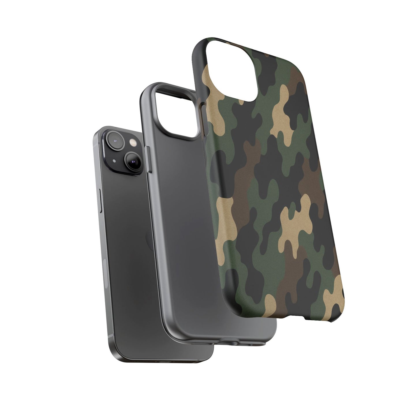 Camouflage Phone Case, Tough Cases, Military Style, Unique Phone Accessories, Gift for Him, Durable Phone Cover