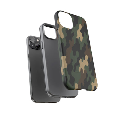 Camouflage Phone Case, Tough Cases, Military Style, Unique Phone Accessories, Gift for Him, Durable Phone Cover