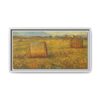 Framed Matte Canvas Wall Art - Rustic Farm Landscape, Country Decor, Home Gallery, Gift for Nature Lovers, Housewarming Decor