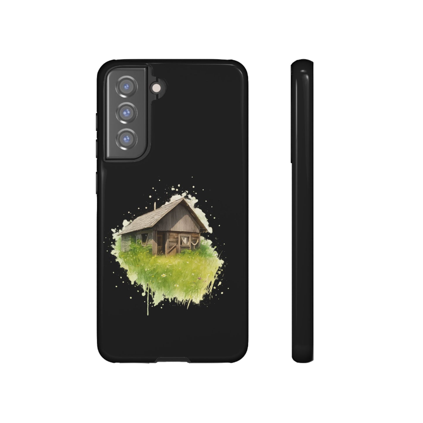 Rustic Farmhouse Phone Case, Cute Cottage Design, Tough Cases for Nature Lovers, Eco-Friendly Gift, Customizable Tech Accessories