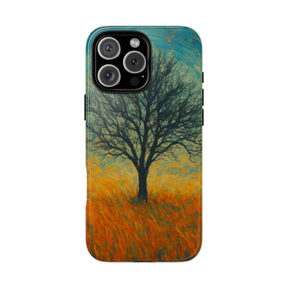 Artistic Phone Case with Tree Design, Nature Lover Gift, Unique Phone Cover, Holiday Present, Eco-friendly Tech Accessories