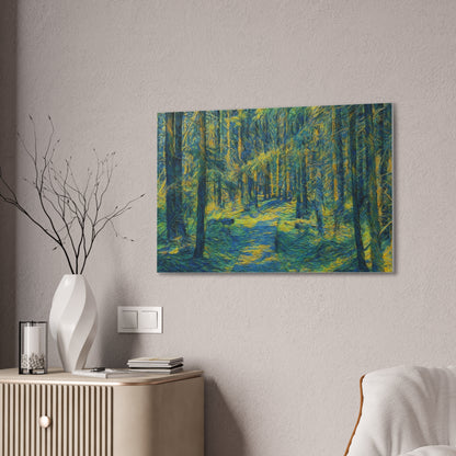 Canvas Art Print, Forest Path Painting, Nature Decor, Wall Art, Gift for Nature Lovers, Home Decor Inspiration