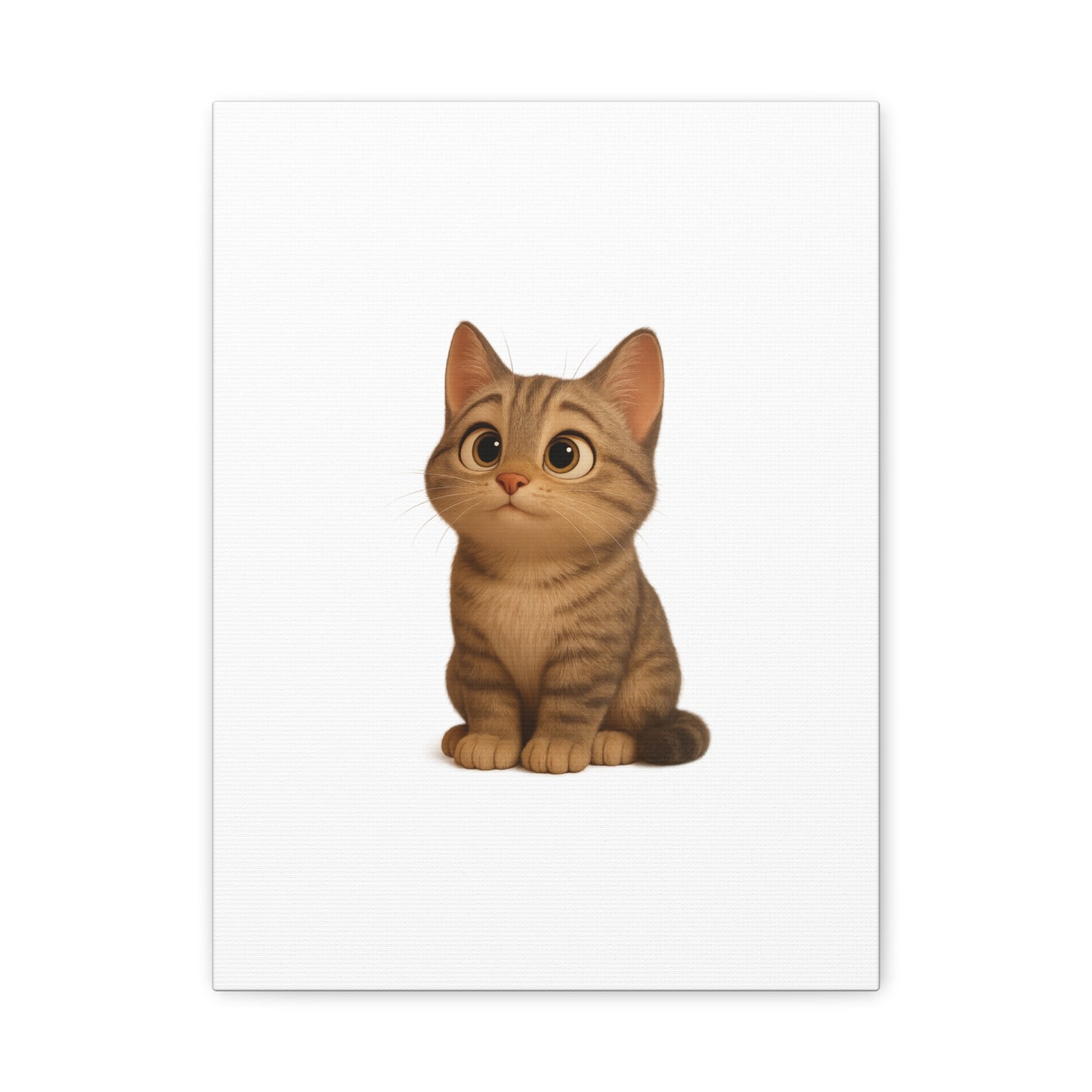 Adorable Cat Canvas Art, Cute Cat Wall Decor, Pet Lover Gift, Nursery Wall Art, Animal Print, Modern Home Decor