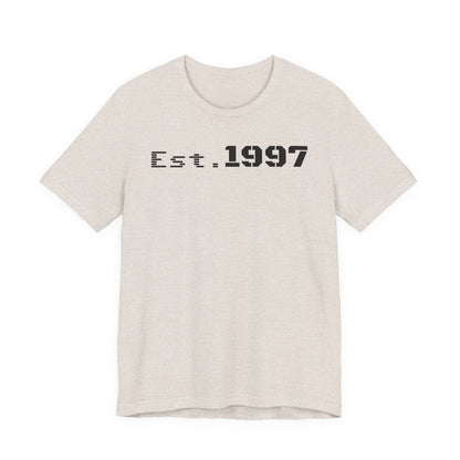 Vintage Est. 1997 Unisex Tee, Gift for Birthdays, Celebrations, Casual Wear, Retro Fashion, Cool Graphic T-Shirt