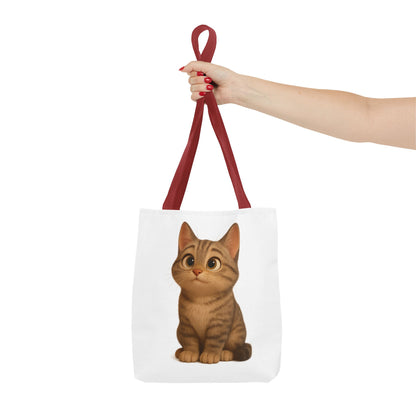 Cute Cat Tote Bag - Perfect for Animal Lovers, Eco-Friendly Carryall, Beach Bag, Shopping Tote, Gift for Cat Owners