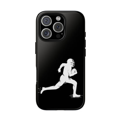 Football Player Phone Case, Tough Cases, Sports Phone Cover, Gift for Athletes, iPhone & Samsung Accessories, Running Player Design