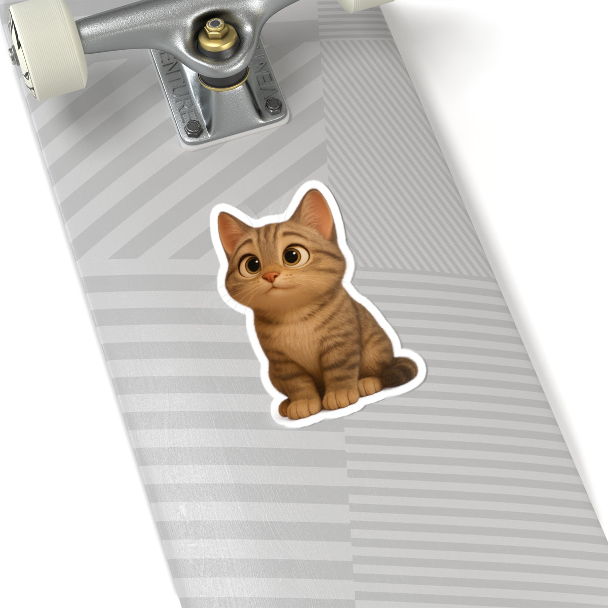 Adorable Cat Kiss-Cut Stickers, Cute Cat Decor, Pet Lover Gifts, Laptop Stickers, Kids' Room Decor