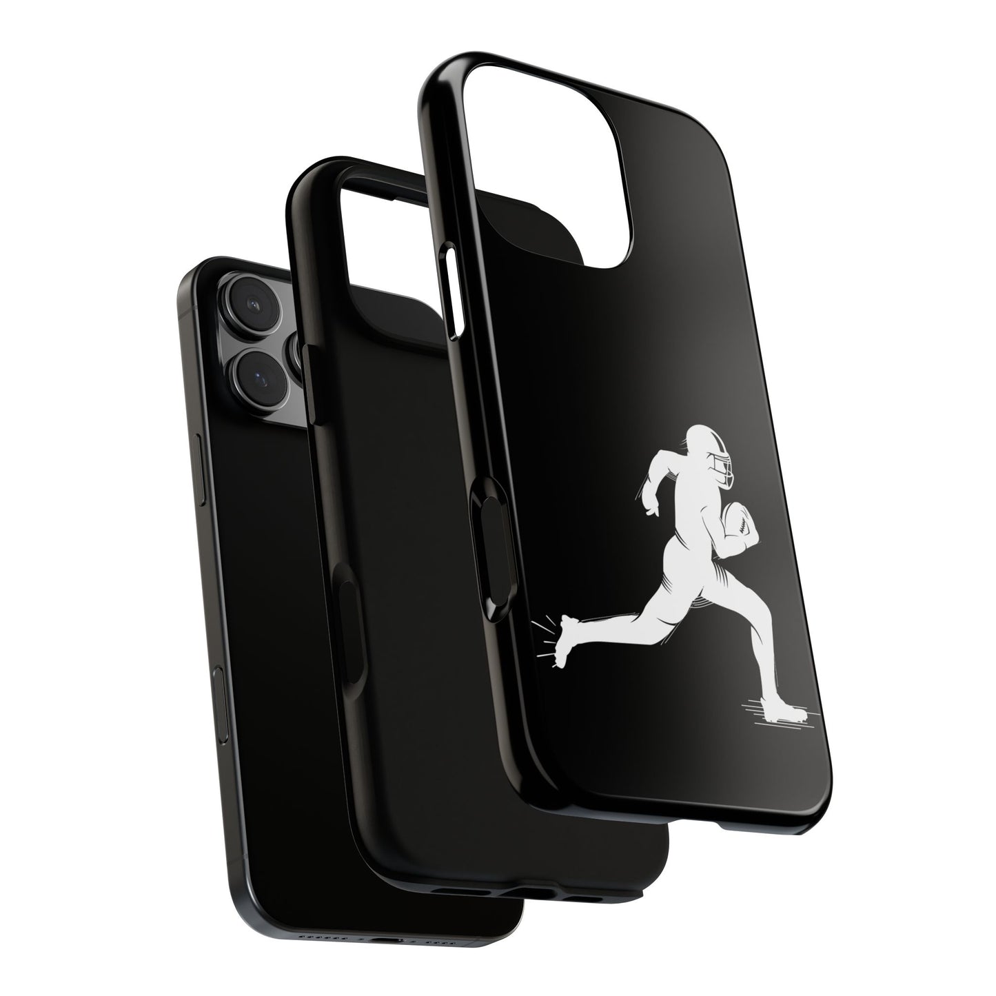 Football Player Phone Case, Tough Cases, Sports Phone Cover, Gift for Athletes, iPhone & Samsung Accessories, Running Player Design