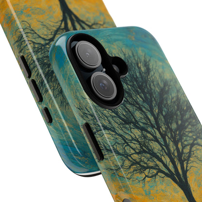 Artistic Phone Case with Tree Design, Nature Lover Gift, Unique Phone Cover, Holiday Present, Eco-friendly Tech Accessories