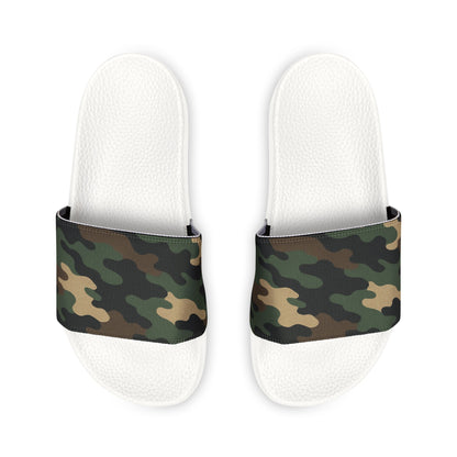 Camouflage Men's Slip-On Sandals | Casual Comfort Footwear for Summer, Beach Days, Outdoor Activities, Gifts for Him, Fashionable Slides