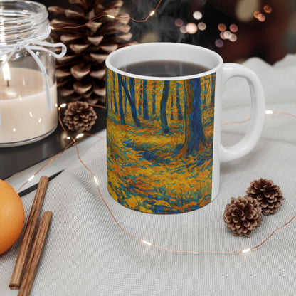 Ceramic Mug - Autumn Forest, Cozy Drinks, Hot Beverages, Nature Lovers Gift, Fall Decor