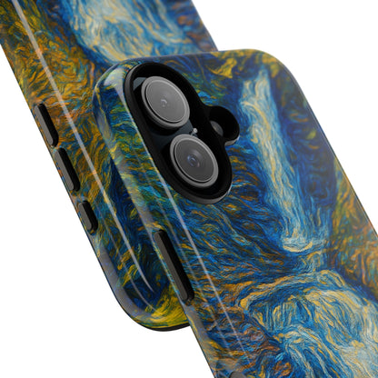 Artistic Phone Case - Waterfall Design, Unique Gift, Phone Accessory, Nature Lover, Original Artwork