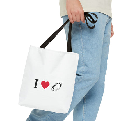 Football Lover's Tote Bag - Perfect for Game Day, Sports Events, Gifts for Fans, Eco-Friendly Carryall, Personal Use, Travel Bag