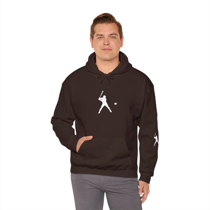 Sporty Unisex Baseball Hooded Sweatshirt, Casual Hoodie for Athletes, Perfect for Gifts, Comfy Streetwear, Ideal for Sports Events, Personal Use
