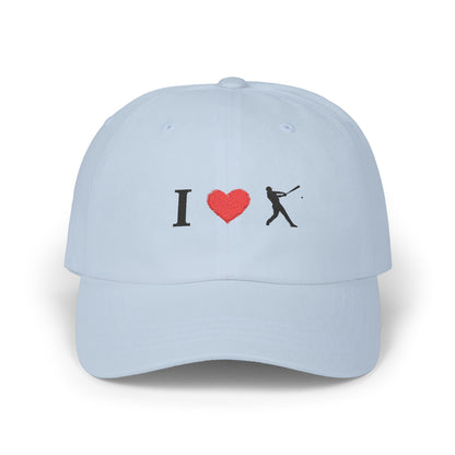 I Love Baseball Dad Cap, Sporty Hat for Dads, Baseball Lover Gift, Father's Day Gift, Casual Everyday Wear