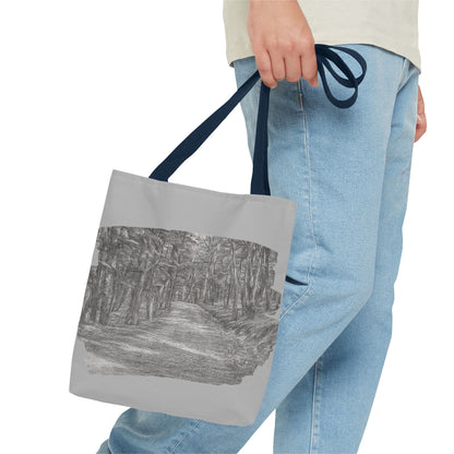 Scenic Path Tote Bag, Reversible Tote, Eco-Friendly Shopper, Outdoor Adventure Bag, Gift for Nature Lovers, Stylish Carryall
