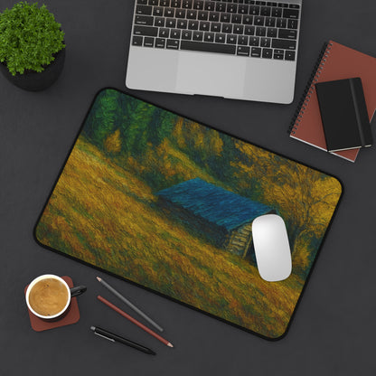 Rustic Landscape Desk Mat, Office Decor, Mouse Pad, Nature Inspired, Gift for Coworkers, Home Office Accessories