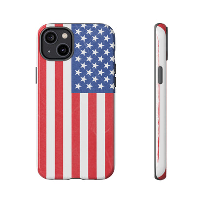 Patriotic Phone Case - Tough Cases for Veterans, USA Lovers, Independence Day, Memorial Day, Flag Design