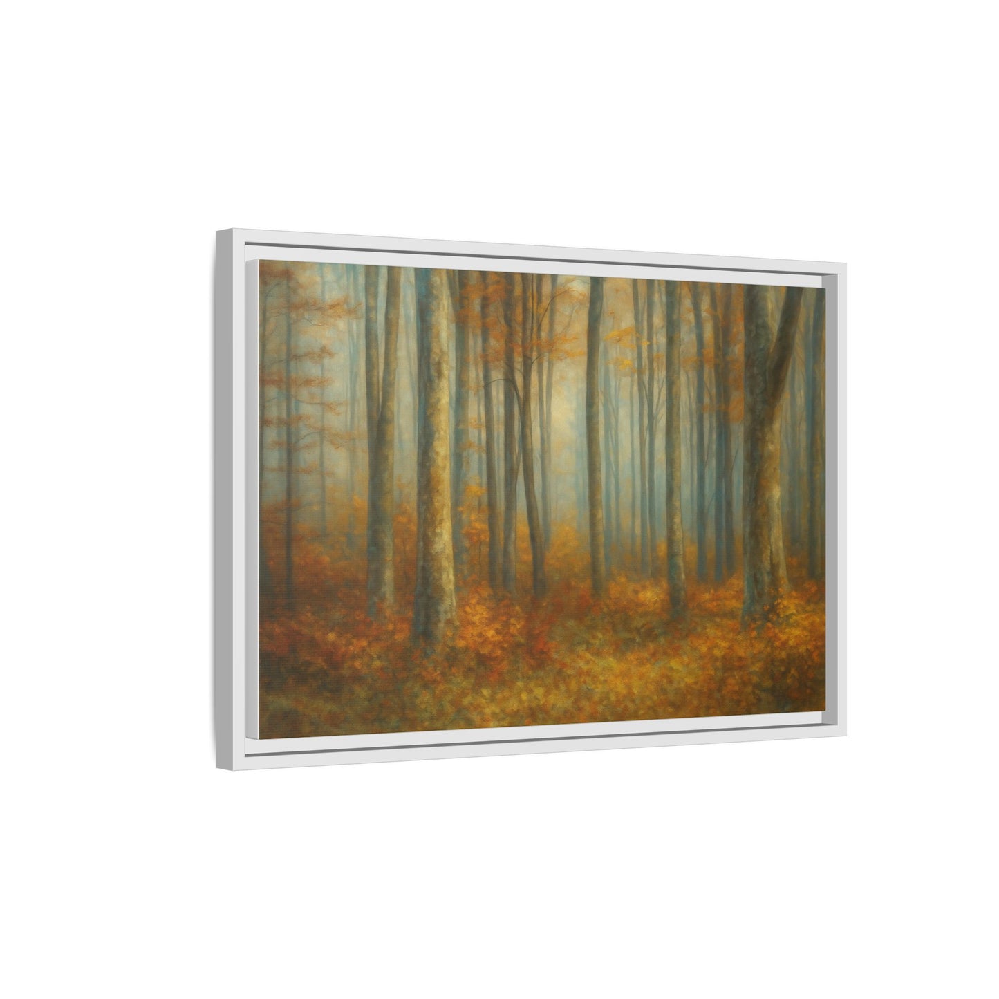 Autumn Forest Canvas Art, Framed Wall Decor, Rustic Home Decor, Nature Artwork, Gift for Nature Lovers