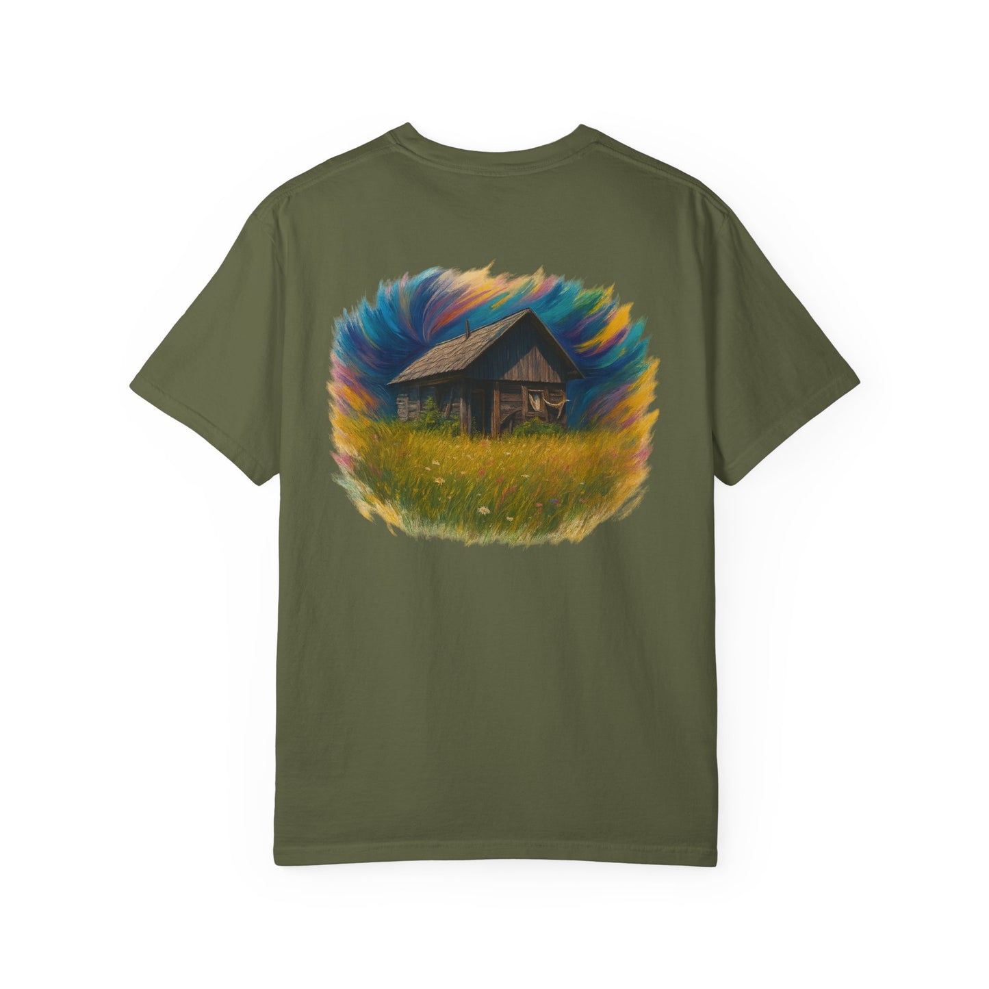 Rustic Landscape T-shirt | Relaxed Fit Tee, Casual Wear, Nature Lover Gift, Summer Outing Top, Eco-Friendly Apparel