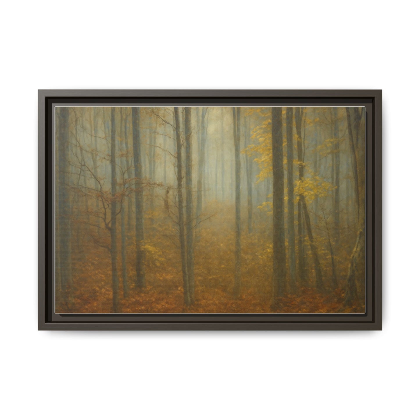 Framed Matte Canvas Art | Serenity in the Forest | Nature Wall Decor, Home Gallery, Cozy Living Room, Gift for Nature Lovers
