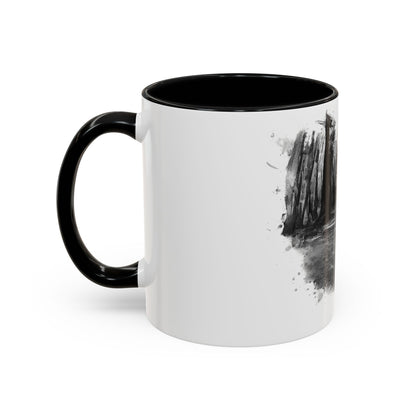 Moody Abstract Forest Coffee Mug | Unique Gift for Nature Lovers, Cozy Home Decor, Perfect for Coffee, Tea, and Hot Chocolate