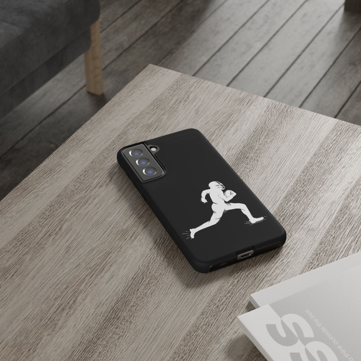 Football Player Phone Case, Tough Cases, Sports Phone Cover, Gift for Athletes, iPhone & Samsung Accessories, Running Player Design