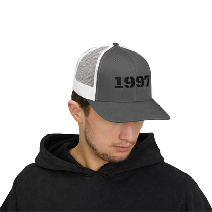 1997 Snapback Trucker Cap, Vintage Style Hat, Year Birth Cap, Trendy Dad Hat, Cool Casual Cap, Gift for 90s Kids