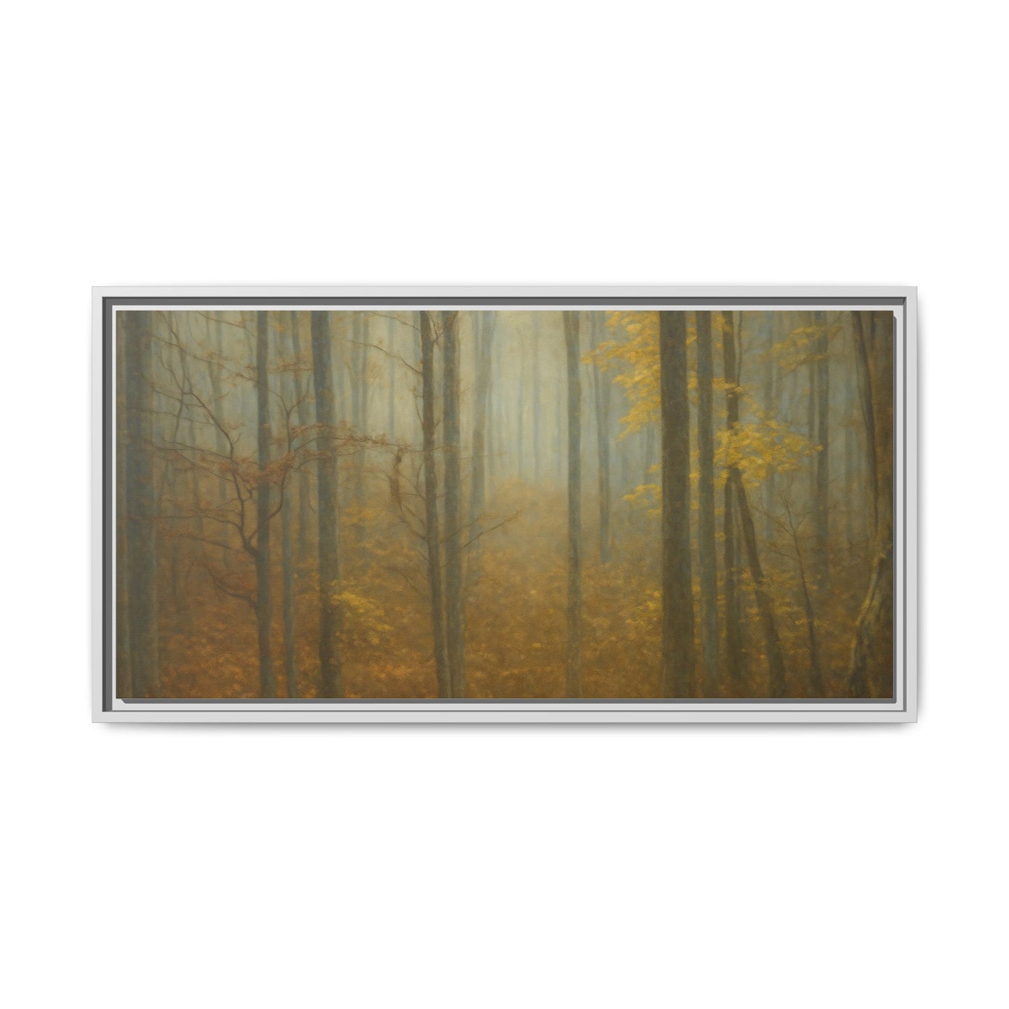 Framed Matte Canvas Art | Serenity in the Forest | Nature Wall Decor, Home Gallery, Cozy Living Room, Gift for Nature Lovers