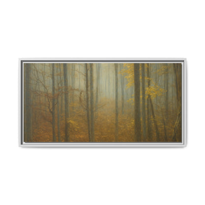 Framed Matte Canvas Art | Serenity in the Forest | Nature Wall Decor, Home Gallery, Cozy Living Room, Gift for Nature Lovers