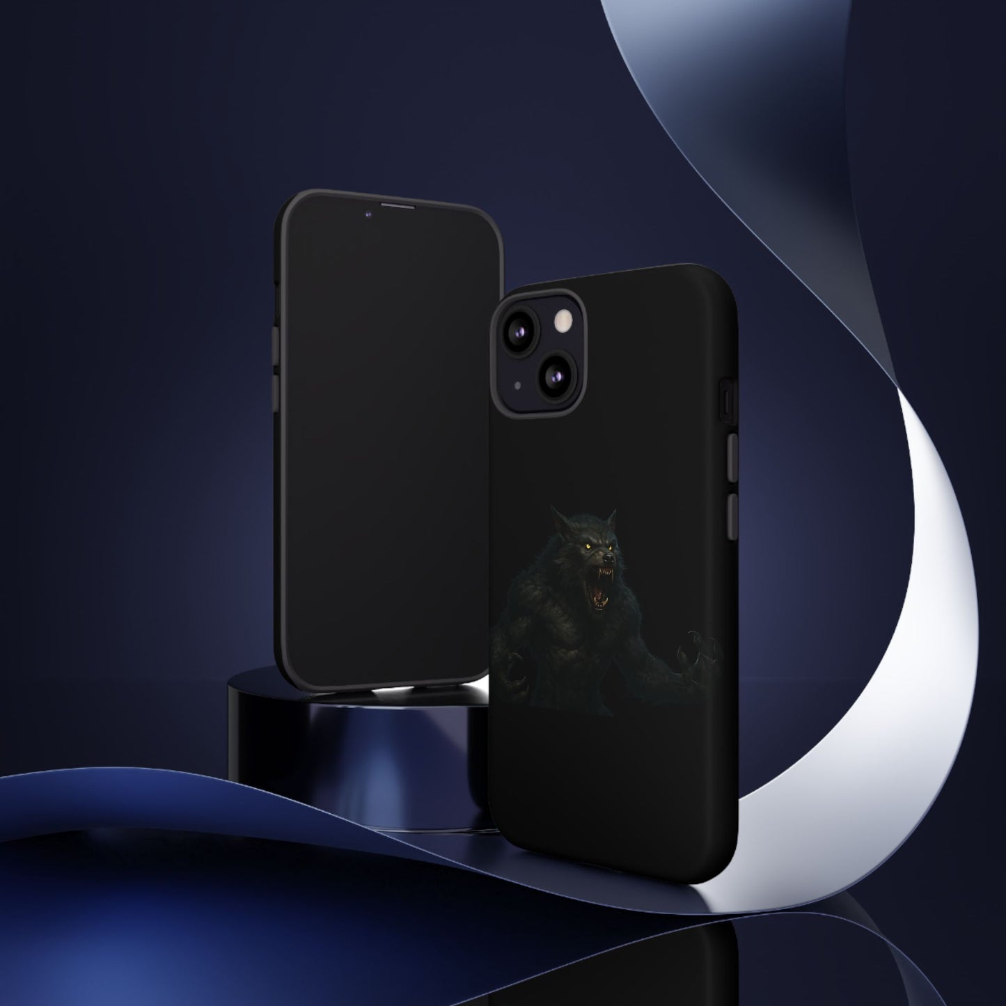 Werewolf Phone Case, Tough Cases, Black Panther Design, Gift for Animal Lovers, Phone Accessories, Fierce Phone Protection