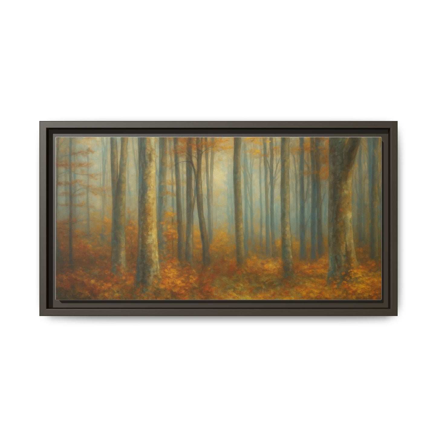 Autumn Forest Canvas Art, Framed Wall Decor, Rustic Home Decor, Nature Artwork, Gift for Nature Lovers