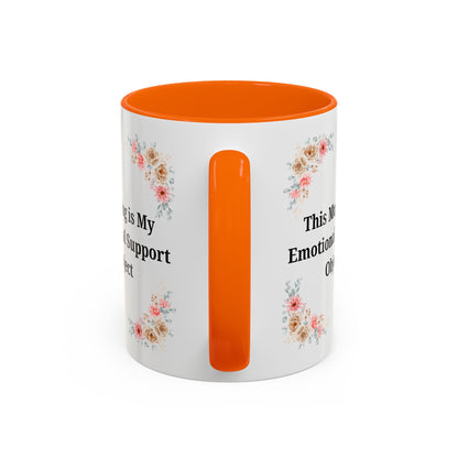 Floral Emotional Support Coffee Mug - Perfect Gift for Self-Care