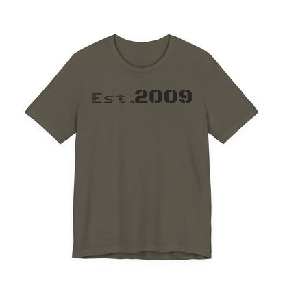 Established 2009 Unisex Tee - Casual Wear, Birthday Gift, Graduation Outfit, Anniversary Shirt, Personalized Fashion
