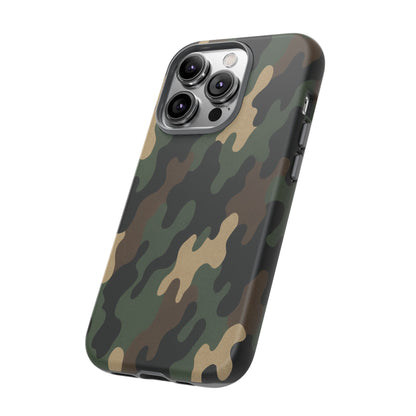 Camouflage Phone Case, Tough Cases, Military Style, Unique Phone Accessories, Gift for Him, Durable Phone Cover