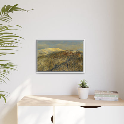 Framed Mountain Canvas Art, Perfect for Home Decor, Nature Wall Art, Gift for Nature Lovers, Cozy Atmosphere