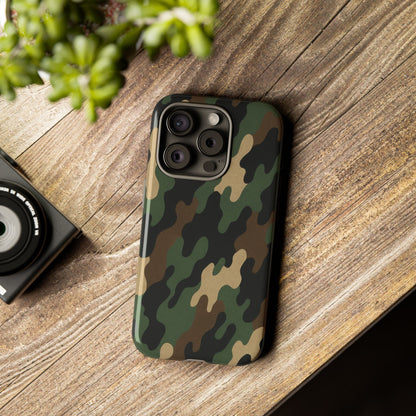 Camouflage Phone Case, Tough Cases, Military Style, Unique Phone Accessories, Gift for Him, Durable Phone Cover
