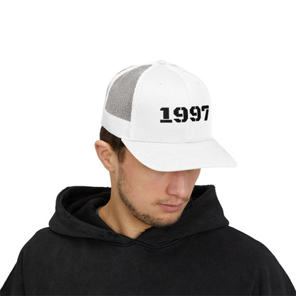 1997 Snapback Trucker Cap, Vintage Style Hat, Year Birth Cap, Trendy Dad Hat, Cool Casual Cap, Gift for 90s Kids